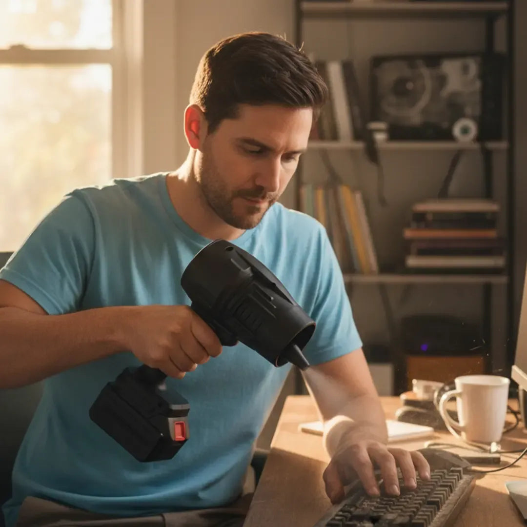 Turbo Cordless Leaf Blower – 21V Powerful for Every Task
